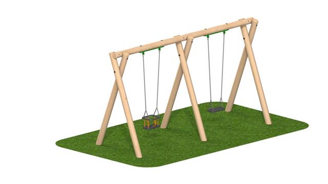 2.4m Timber Swing 2